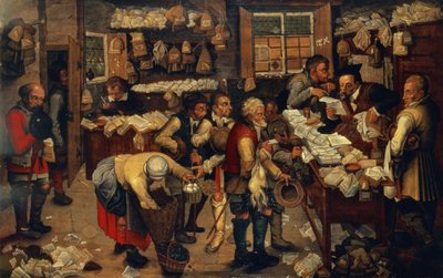 Les collecteurs de loyers - Pieter Brueghel the Younger